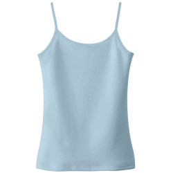 Light blue pure cotton large size camisole for inner wear and outer wear Light blue pure cotton large size camisole for inner wear and outer wear