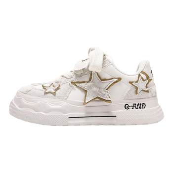 Chianda niche thick sole heightened couple canvas shoes for women
 Chianda niche thick sole heightened couple canvas shoes for women