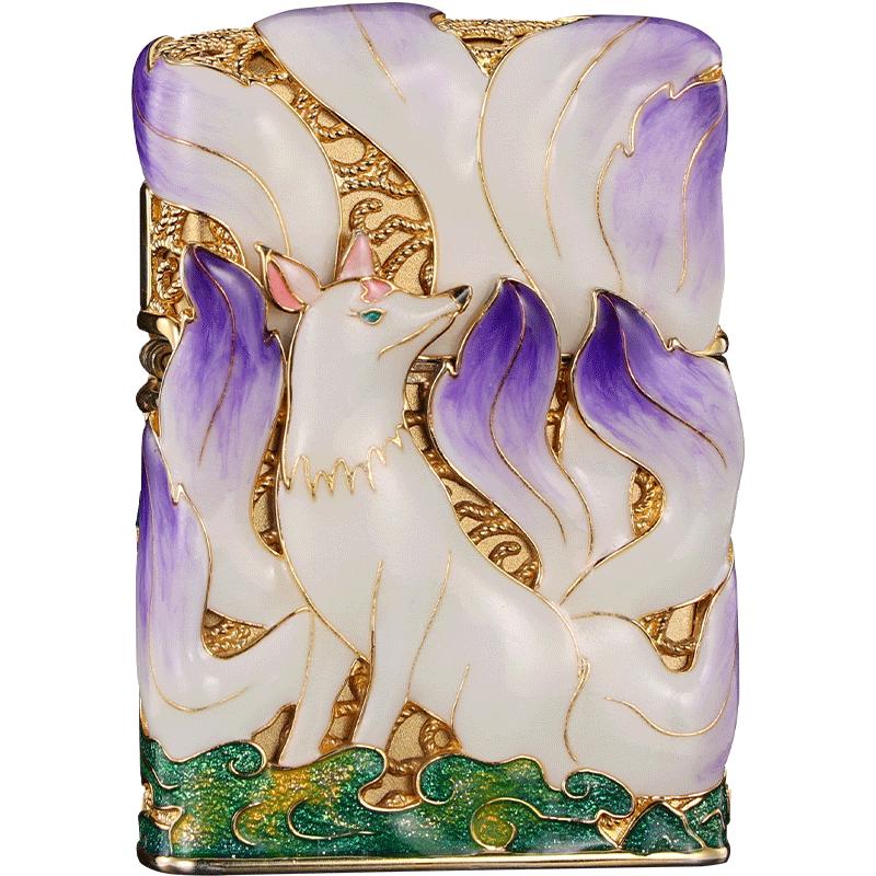 Zippo Nine-Tailed Fox Gold Plated Lighter