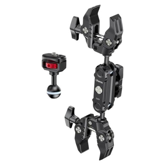 Youbamboo double-head universal-power clamp Action345 mobile phone RIG short video pocket3 live photography crab clip metal magic hand vlog sports camera fixed shooting accessories Youbamboo double-head universal-power clamp Action345 mobile phone RIG short video pocket3 live photography crab clip metal magic hand vlog sports camera fixed shooting accessories