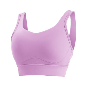 One -in -one three -dimensional breasts gathered sports underwear female professional training shock -proof running yoga vest outside the bra
 One -in -one three -dimensional breasts gathered sports underwear female professional training shock -proof running yoga vest outside the bra