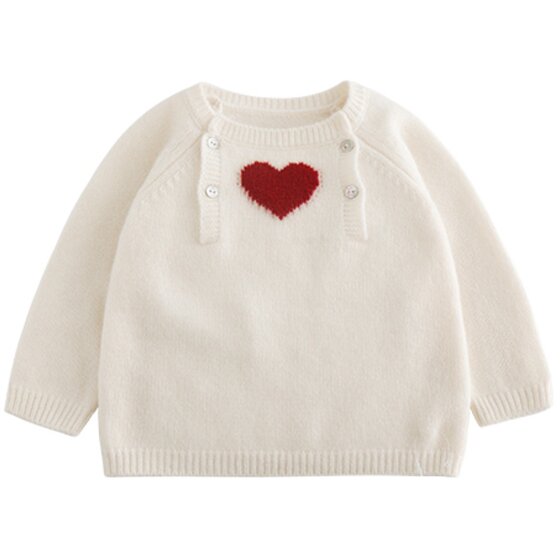 WhiteWheat Children's Autumn and Winter New Knitted Sweater for Boys and Girls Fashionable Cardigan Baby Warm Top Thickened WhiteWheat Children's Autumn and Winter New Knitted Sweater for Boys and Girls Fashionable Cardigan Baby Warm Top Thickened