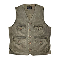 Celebrity American retro multi-pocket cotton work vest Celebrity American retro multi-pocket cotton work vest