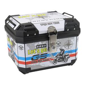 Uy125 cracked motorcycle trunk Uhr150 Maverick electric vehicle trunk large capacity non-aluminum alloy trunk Uy125 cracked motorcycle trunk Uhr150 Maverick electric vehicle trunk large capacity non-aluminum alloy trunk