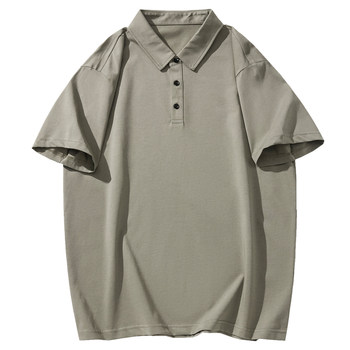KZH Jeanweis black short-sleeved Polo shirt men's summer thin loose comfortable top lapel ice silk casual T-shirt 
KZH Jeanweis black short-sleeved Polo shirt men's summer thin loose comfortable top lapel ice silk casual T-shirt