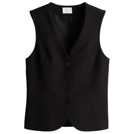 HM Women's Horse Clip 2025 Autumn New Soft Simple Fashion Casual Woven V-neck Suit Vest 1261595 HM Women's Horse Clip 2025 Autumn New Soft Simple Fashion Casual Woven V-neck Suit Vest 1261595