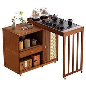 Mobile tea table, small tea table kettle integrated in home use 2025 new high-end balcony tea brewing table living room tea table 
Mobile tea table, small tea table kettle integrated in home use 2025 new high-end balcony tea brewing table living room tea table