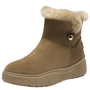 Senda wool snow boots for women 2025 winter new mall same style plush comfortable warm thick sole boots XTY01DD5 Senda wool snow boots for women 2025 winter new mall same style plush comfortable warm thick sole boots XTY01DD5