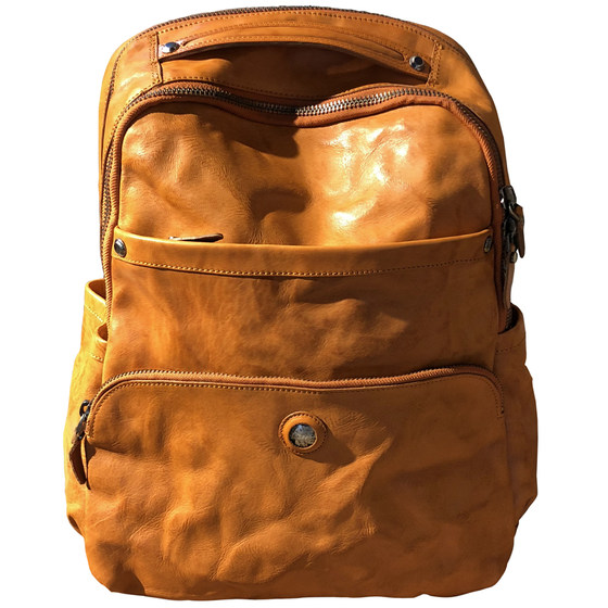 Must-in-one! Imported water-dyed vegetable-tanned cowhide backpack for men's genuine leather backpack for men's travel bag 
Must-in-one! Imported water-dyed vegetable-tanned cowhide backpack for men's genuine leather backpack for men's travel bag