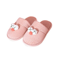 Cute cotton slippers for winter couples thick soles to keep warm at home Cute cotton slippers for winter couples thick soles to keep warm at home