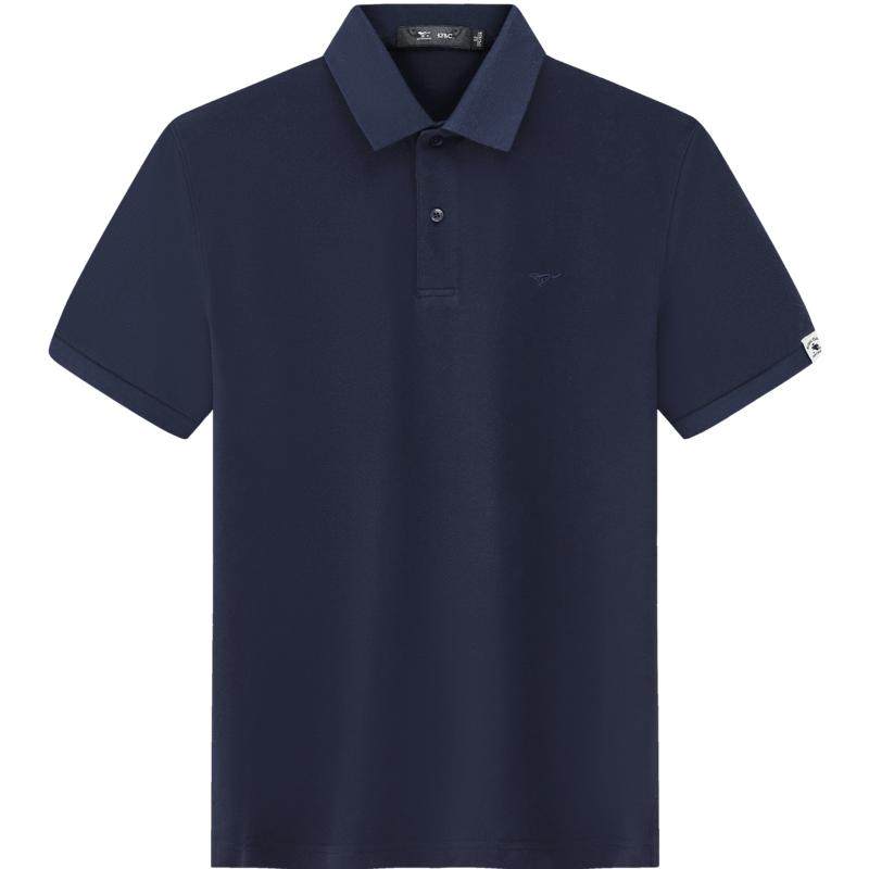 Septwolves Men's Short Sleeve Polo Shirt Diamond Jacquard Cotton
