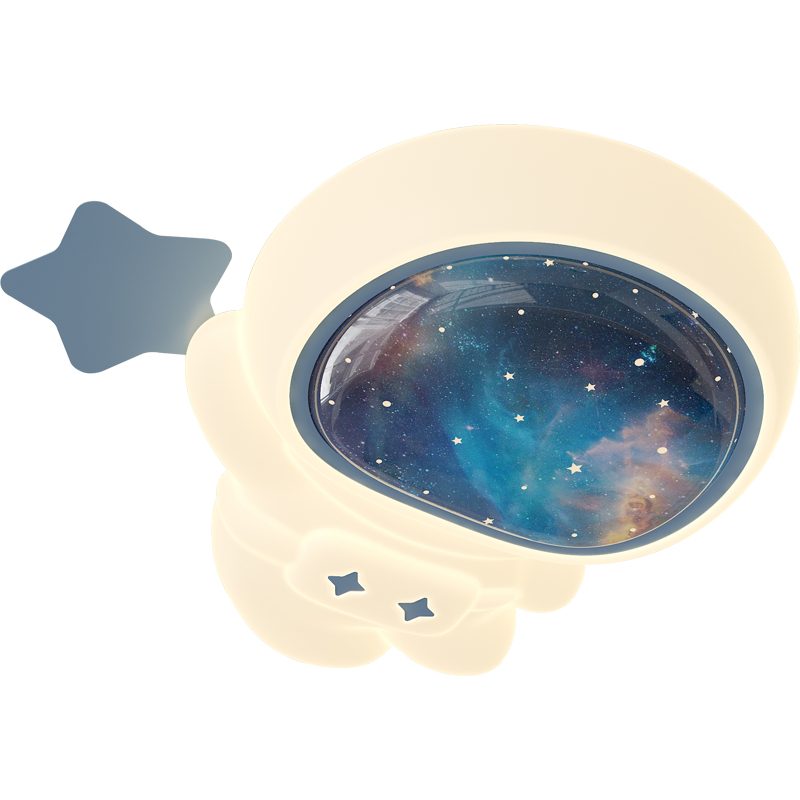 Miju 子供部屋 LED シーリングライト - 漫画宇宙飛行士デザイン