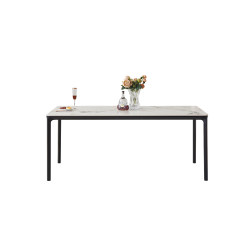 Rectangular slate dining table for small apartments made by Qu Delifeng Rectangular slate dining table for small apartments made by Qu Delifeng