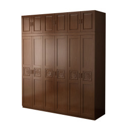 Five or six door combination modern simple Chinese style furniture wardrobe Five or six door combination modern simple Chinese style furniture wardrobe