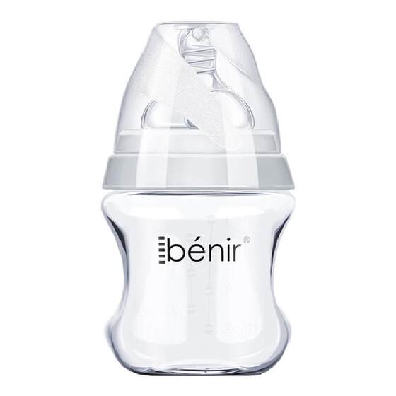 Benir Qinglin glass bottle birth baby wide diameter 0-6 months newborn baby anti-bombing Benir Qinglin glass bottle birth baby wide diameter 0-6 months newborn baby anti-bombing