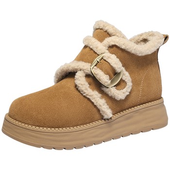 Senda cowhide snow boots for women 2025 winter new style shopping mall warm thick-soled cotton shoes short boots XUV01DD5 
Senda cowhide snow boots for women 2025 winter new style shopping mall warm thick-soled cotton shoes short boots XUV01DD5