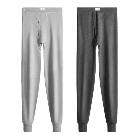 Seven Wolf men's autumn pants men's pure cotton full-cotton leggings cotton wool pants 2025 new thin men's warm pants Seven Wolf men's autumn pants men's pure cotton full-cotton leggings cotton wool pants 2025 new thin men's warm pants