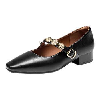 Aokang Women's Shoes 2025 Autumn Mary Jane Retro Small Square Toe Gold Coin One-Striped Light Mouth Fashion Flat Shoes 
Aokang Women's Shoes 2025 Autumn Mary Jane Retro Small Square Toe Gold Coin One-Striped Light Mouth Fashion Flat Shoes