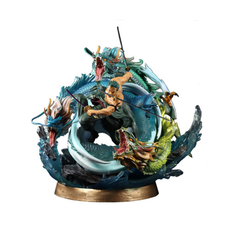 ワンピース 龍のフィギュア 約30cm ゾロフィギュア - ワンピース 三竜サウロン アニメ像 - 30cm