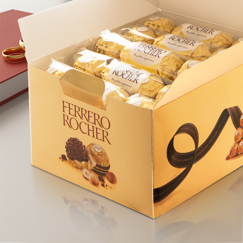 Rocher 费列罗 榛果威化巧克力 60粒礼盒装  天猫优惠券折后￥148包邮（￥198-50）赠白球3粒*2盒