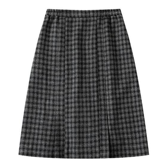 Cycle Document Wool Blended/Small A-line Style/Vintage plaid wool skirt for women mid-length
Cycle Document Wool Blended/Small A-line Style/Vintage plaid wool skirt for women mid-length
