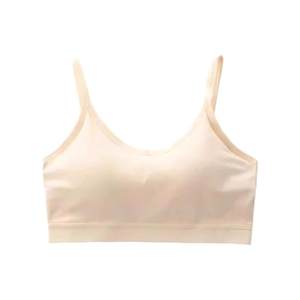 Beautiful back pure cotton vest suspender vest girl sports lingerie student bra thin style fixed gathering 
Beautiful back pure cotton vest suspender vest girl sports lingerie student bra thin style fixed gathering