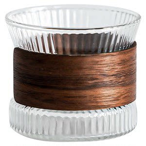 Manyue retro handmade diy scented candle glass Nordic ins vertical grain texture wooden soy wax empty cup 
Manyue retro handmade diy scented candle glass Nordic ins vertical grain texture wooden soy wax empty cup