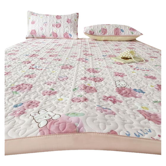Washed cotton mattress A type double-layer yarn sheets machine washable foldable household cushioned four seasons universal bedding bottom 
Washed cotton mattress A type double-layer yarn sheets machine washable foldable household cushioned four seasons universal bedding bottom