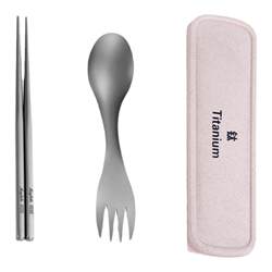 Pure titanium chopsticks outdoor cookware tableware cups soup pots Pure titanium chopsticks outdoor cookware tableware cups soup pots