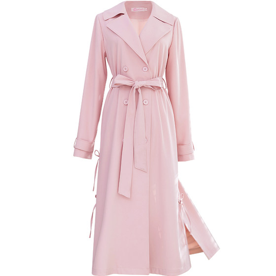 Misimi 2023 New Chic Western Pink waist trench coat design sense high -end spring jacket female medium long
Misimi 2023 New Chic Western Pink waist trench coat design sense high -end spring jacket female medium long