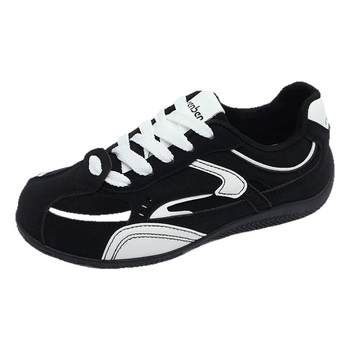 Women's black women's flat light casual shoes Women's black women's flat light casual shoes