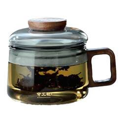 Full-degree high borosilicate high temperature resistant office glass tea cup Full-degree high borosilicate high temperature resistant office glass tea cup