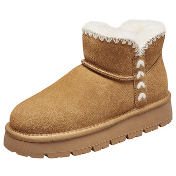 Yierkang genuine leather thick-soled snow boots for women 2025 winter new velvet thickened Northeast short boots small cotton shoes 
Yierkang genuine leather thick-soled snow boots for women 2025 winter new velvet thickened Northeast short boots small cotton shoes