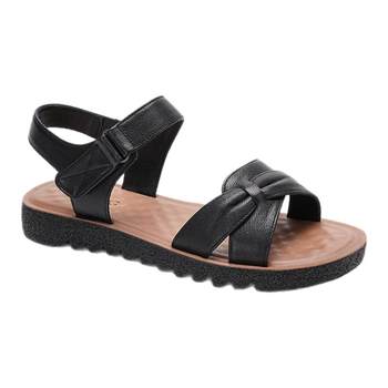 Aokang Women's Shoes 2025 Summer Sandals Genuine Leather One-Band Mom Sandals Comfortable Flat Sole Sandals Delivered in Store
 Aokang Women's Shoes 2025 Summer Sandals Genuine Leather One-Band Mom Sandals Comfortable Flat Sole Sandals Delivered in Store