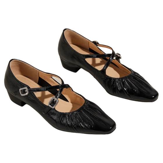 Saturday retro black leather shoes for women 2025 new summer thick heel elegant single shoes French Mary Jane shoes
Saturday retro black leather shoes for women 2025 new summer thick heel elegant single shoes French Mary Jane shoes