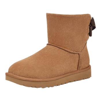 UGG flat bottom round head bow snow boots UGG flat bottom round head bow snow boots