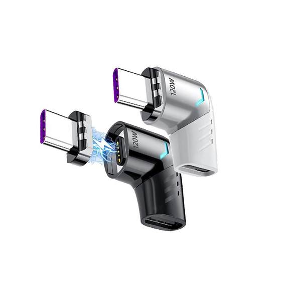 90-degree Type-c elbow strong magnetic suction adapter PD120W super fast charging suitable for Huawei Xiaomi Samsung OPPO mobile laptop tablet iPad flash charging high-speed transmission magnetic suction converter
90-degree Type-c elbow strong magnetic suction adapter PD120W super fast charging suitable for Huawei Xiaomi Samsung OPPO mobile laptop tablet iPad flash charging high-speed transmission magnetic suction converter