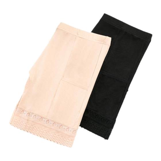 Safety pants for women anti-exposure summer thin style without curling large size stretch high waist tight pocket lace insurance shorts Safety pants for women anti-exposure summer thin style without curling large size stretch high waist tight pocket lace insurance shorts