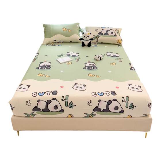 MUJI Class A pure cotton bed cover single piece full cotton bed cover cartoon children's mattress protective cover student dormitory 0.9 
MUJI Class A pure cotton bed cover single piece full cotton bed cover cartoon children's mattress protective cover student dormitory 0.9