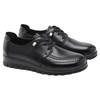 Aokang women's shoes 2025 autumn soft shoes genuine leather stool feet mother shoes lace-up single shoes comfortable flat shoes 
Aokang women's shoes 2025 autumn soft shoes genuine leather stool feet mother shoes lace-up single shoes comfortable flat shoes