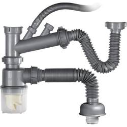 Submarine kitchen sink double wash basin drain pipe Submarine kitchen sink double wash basin drain pipe
