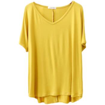 Modal short -sleeved large size T -shirt loose pajamas wear outside
 Modal short -sleeved large size T -shirt loose pajamas wear outside
