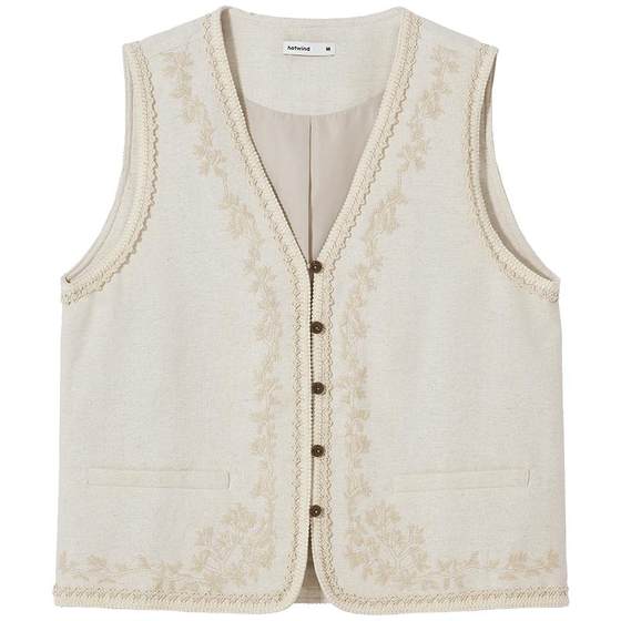 Hot wind 2025 autumn new women's wave sporting embroidered vest vacation style casual and romantic
Hot wind 2025 autumn new women's wave sporting embroidered vest vacation style casual and romantic