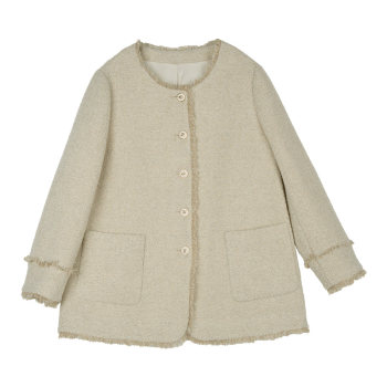 Beautiful Inn French style small fragrance plus size women's jacket Beautiful Inn French style small fragrance plus size women's jacket
