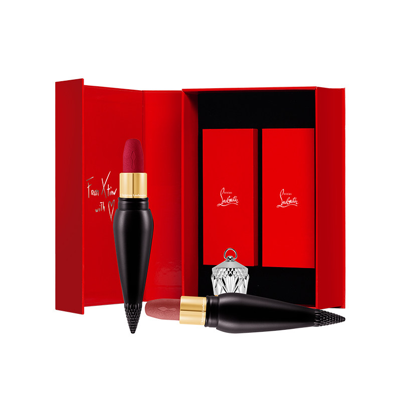 Christian Louboutin Lipstick Gift Box Cle Carrot, Dice, Queen