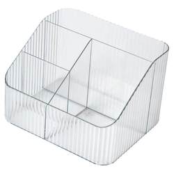 The transparent storage box desktop is no longer messy The transparent storage box desktop is no longer messy