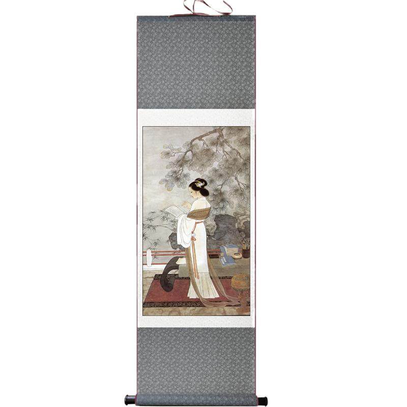 中国書画 巻物2点まとめ〈古美術風 インテリア〉 最新 真作 収集家宅