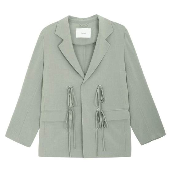 MSLAN spring and summer fashion commuting loose lace-up jacket green suit women
MSLAN spring and summer fashion commuting loose lace-up jacket green suit women
