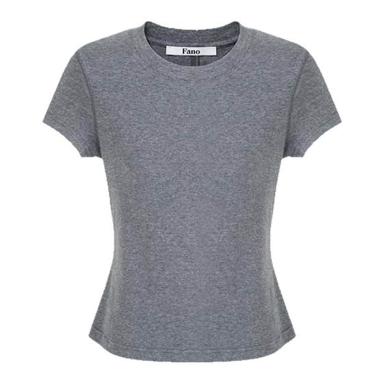 Fan Luo Fano minimalist style cool feeling basic versatile shoulder slim short-sleeved T-shirt women's top 2025 new style
Fan Luo Fano minimalist style cool feeling basic versatile shoulder slim short-sleeved T-shirt women's top 2025 new style