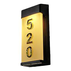 Outdoor rainproof solar charging luminous door number Outdoor rainproof solar charging luminous door number